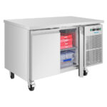 Polar U-Series Doppeltüriger Untertheken-Kühl-/Gefrierschrank 124Ltr – Bild 5