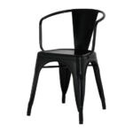 Bolero Bistro Curve Stühle Schwarz (4 Stück) – Bild 4