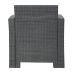 Bolero PP Sessel- und Tischgeflecht-Set Grau – Bild 3