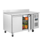 Polar Serie U 2-türiger Edelstahlgefrierschrank mit Spritzschutz 282Ltr – Bild 5