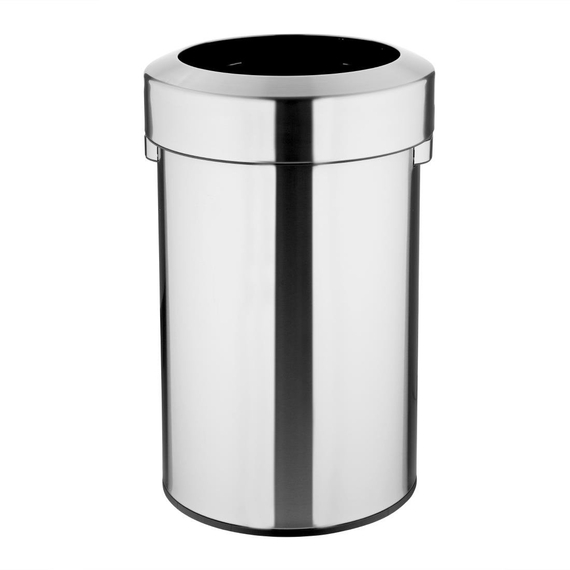 download_jzmh-r1.jpg Bolero Gebürsteter Stahlbehälter mit offenem Deckel 70Ltr – Bild 1