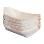 Fiesta Compostable biologisch abbaubare Holz-Schiffchen 19cm (100 Stück) – Bild 9