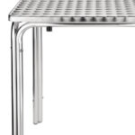 Bolero quadratischer Bistrotisch Edelstahl 4 Beine 60cm – Bild 3
