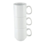 Olympia Whiteware stapelbare Becher 28,4cl (12 Stück) – Bild 5