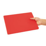 Hygiplas LDPE Schneidebrett rot 30,5x22,9x1,2cm – Bild 5