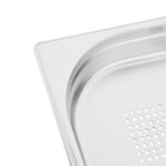 Vogue GN-Behälter Edelstahl 4cm GN1/2 gelocht – Bild 5