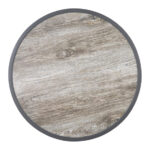 Bolero Fiberglas-Tischplatte, rund, Holzoptik, 580 mm – Bild 2