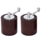 Olympia Salz- und Pfeffermühlenset dunkles Holz 8cm