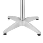 Bolero Stahl und Aluminium Runder Bistrotisch 800mm – Bild 4