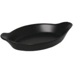 Olympia Rustic ovale Gratinschälchen schwarz 20,4 x 11,8cm (6 Stück) – Bild 3