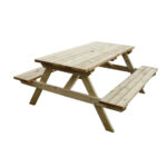 Picknickbank aus Holz für bis zu 6 Personen