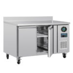 Polar Serie U 2-türiger Edelstahlgefrierschrank mit Spritzschutz 282Ltr – Bild 6