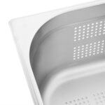 Vogue GN-Behälter Edelstahl 15cm GN1/2 gelocht – Bild 5