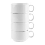 Olympia Whiteware stapelbare Espressotassen 85ml 3oz (12 Stück) – Bild 3