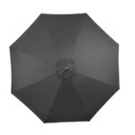 Bolero Sevilla Runder Sonnenschirm 3m Durchmesser Schwarz – Bild 5