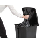 Jantex Küchenpedaleimer schwarz 45L – Bild 6
