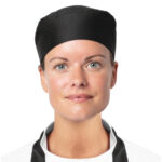 Nisbets Essentials Kochmütze schwarz - Einheitsgröße (2 Stück) – Bild 2