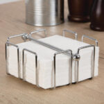 Olympia Cocktail-Serviettenhalter mit Gewicht 14 x 14cm – Bild 6