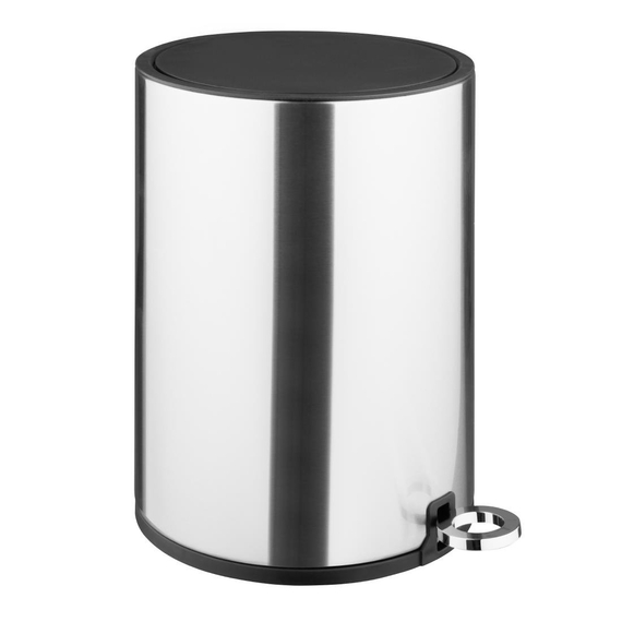 download_l8dr-bg.jpg Jantex Runder Gebürsteter Stahl Pedaleimer 3Ltr – Bild 1