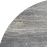 Bolero Vorgebohrte runde Melamin Tischplatte Grau 600 mm – Bild 5