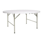 Bolero runder Klapptisch weiß 153cm