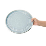 Olympia Cavolo Flacher runder Teller eisblau 27cm (4 Stück) – Bild 4