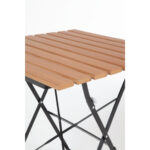 Bolero quadratischer klappbarer Terrassentisch Holzimitat 60cm – Bild 9