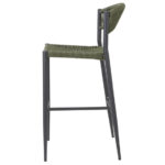 Bolero Eden PE Twist Rattan Outdoor Barhocker Grün (2 Stück) – Bild 2