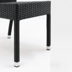 Bolero Rattanstühle anthrazit (4 Stück) – Bild 7