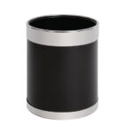 Bolero Papierkorb mit silberfarbenem Rand 10L – Bild 2