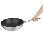 Vogue Platinum Plus Aluminium Wok mit Teflon Antihaftbeschichtung 300mm – Bild 5