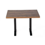 Bolero vorgebohrte rechteckige Tischplatte Urban Dark 1100x700mm – Bild 6