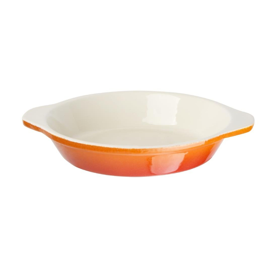 download_m4ug-vg.jpg Vogue runde Auflaufform Gusseisen orange – Bild 1