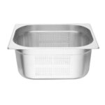 Vogue GN-Behälter Edelstahl 15cm GN1/2 gelocht – Bild 3
