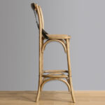 Bolero Barhocker aus Holz mit Rückenlehne – Bild 4