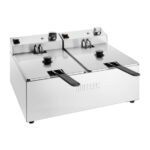 Buffalo Doppel Tank Doppelkorb 2x5Ltr Aufsatzfritteuse 2x2.8kW