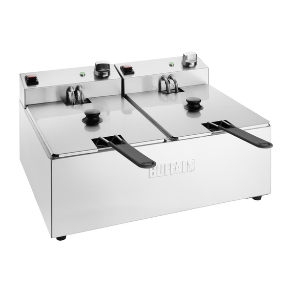 download_m9g1-mg.jpg Buffalo Doppel Tank Doppelkorb 2x5Ltr Aufsatzfritteuse 2x2.8kW – Bild 1
