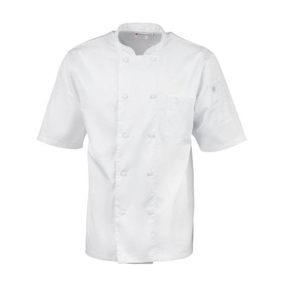download_m9t6-tr.jpg Chefs Works Montreal Cool Vent Unisex Kurzarm-Kochjacke Weiß L – Bild 1