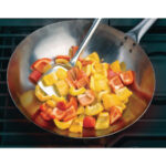 Vogue Stahl Wok runder Boden 35,5cm – Bild 4