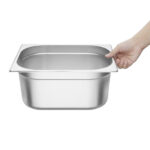 Vogue GN-Behälter Edelstahl 15cm GN1/2 – Bild 5