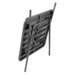 Bolero quadratischer Bistrotisch Stahl grau 70cm – Bild 3