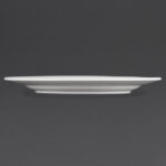 Olympia Whiteware Teller mit breitem Rand 31cm (6 Stück) – Bild 5