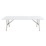 Bolero rechteckiger Klapptisch weiß 244cm – Bild 4