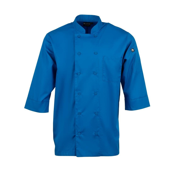 download_mi3k-qr.jpg Chef Works Unisex Chefs Jacke Blau M – Bild 1