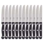 Olympia Gerundete Steakmesser Schwarz (12 Stück) – Bild 2