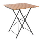 Bolero quadratischer klappbarer Terrassentisch Holzimitat 60cm – Bild 4