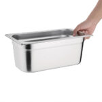 Vogue GN-Behälter Edelstahl 10cm GN1/3 – Bild 5