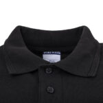 Unisex Poloshirt schwarz L – Bild 5
