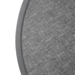 Runde Bolero-Tischplatte aus Glasfaser, gebürstet schwarz, 580 mm – Bild 3