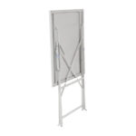 Bolero Perth Grau Gehweg Stil Stahl Tisch Quadratisch 600mm – Bild 3